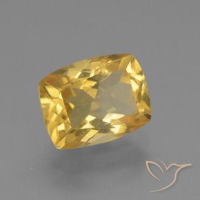 Citrino Dorato naturale da 3.72 ct, Cuscino, VVS-VS