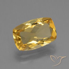 Citrino Dorato naturale da 3.63 ct, Cuscino, VVS-VS