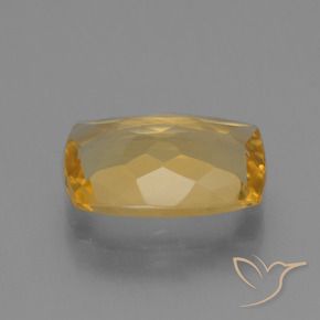 Citrino Dorato medio-scuro naturale da 3.58 ct, Cuscino, VVS-VS