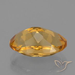Citrino Dorato medio-scuro naturale da 4.10 ct, Ovale, VVS-VS