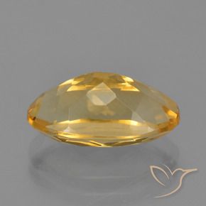 Citrino Arancio Dorato Profondo naturale da 3.42 ct, Ovale, VVS