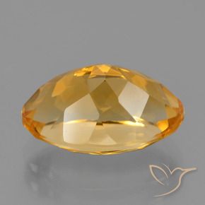 Citrino naturale dorato da 3,86 ct, taglio ovale, VVS-VS