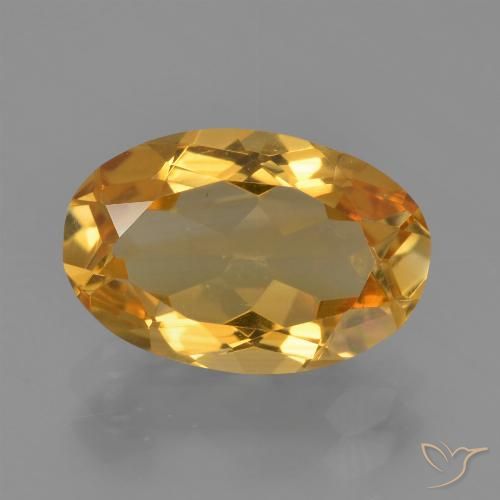 3.06ct Naturale Dorato medio-scuro Citrino, Ovale, VVS-VS