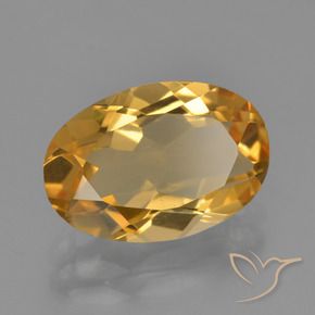 Citrino Arancio Dorato Profondo naturale da 2.75 ct, Ovale, VVS-VS