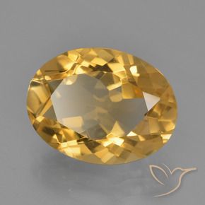 Citrino Arancio Dorato Profondo naturale da 3.46 ct, Ovale, VVS-VS