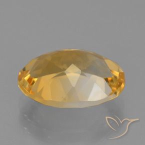 Citrino Arancio Dorato Profondo naturale da 3.46 ct, Ovale, VVS-VS