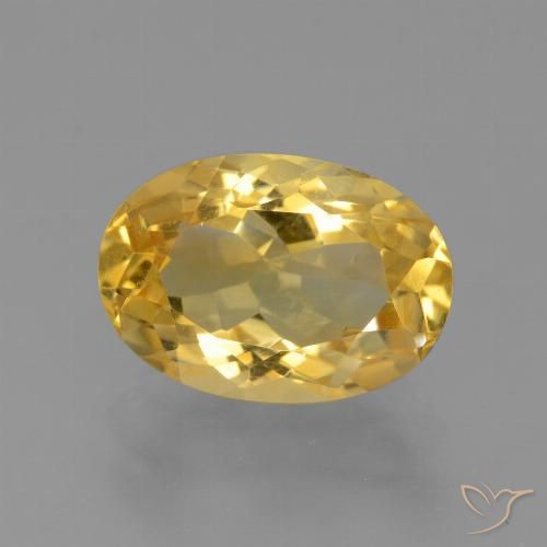 4.56ct Naturale Dorato Citrino, Ovale, VVS-VS