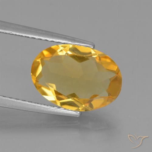 2.61ct Naturale Dorato scuro Citrino, Ovale, VVS-VS