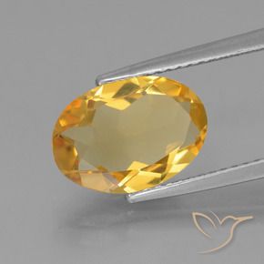 Citrino Dorato scuro naturale da 2.61 ct, Ovale, VVS-VS