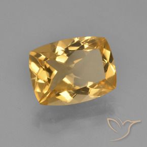 Citrino Arancio Dorato Profondo naturale da 3.71 ct, Cuscino, VVS-VS