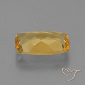 Citrino Dorato medio-scuro naturale da 2.30 ct, Cuscino, VVS-VS