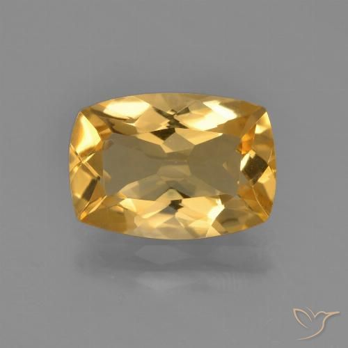 2.44ct Naturale Dorato medio-scuro Citrino, Cuscino, VVS-VS