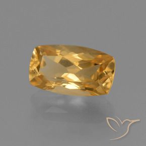 Citrino Arancio Dorato Profondo naturale da 2.96 ct, Cuscino, VVS-VS