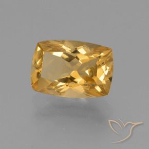 Citrino Arancio Dorato Profondo naturale da 3.34 ct, Cuscino, VVS-VS