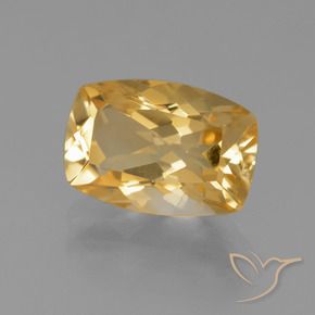 Citrino Arancio Dorato Profondo naturale da 4.12 ct, Cuscino, VVS-VS