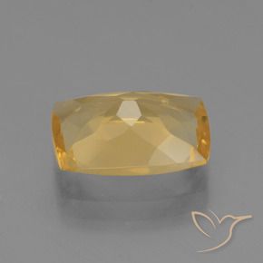 Citrino Dorato medio-scuro naturale da 3.51 ct, Cuscino, VVS-VS