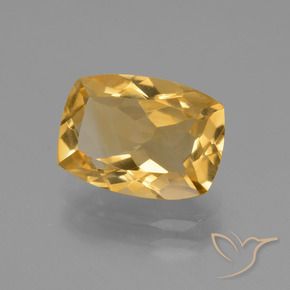 Citrino Arancio Dorato Profondo naturale da 3.06 ct, Cuscino, VVS-VS