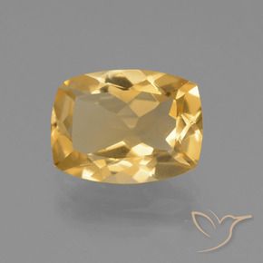 Citrino Arancio Dorato Profondo naturale da 3.26 ct, Cuscino, VVS-VS
