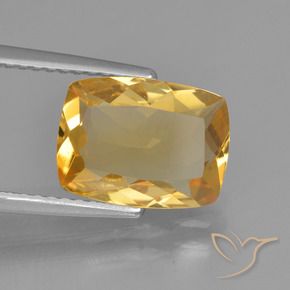Citrino Arancio Dorato Profondo naturale da 2.43 ct, Cuscino, VVS-VS