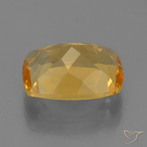Citrino Dorato scuro naturale da 4.24 ct, Cuscino, VVS-VS