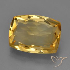 Citrino Arancio Dorato Profondo naturale da 4.46 ct, Cuscino, VVS-VS