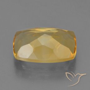 Citrino Arancio Dorato Profondo naturale da 4.51 ct, Cuscino, VVS-VS