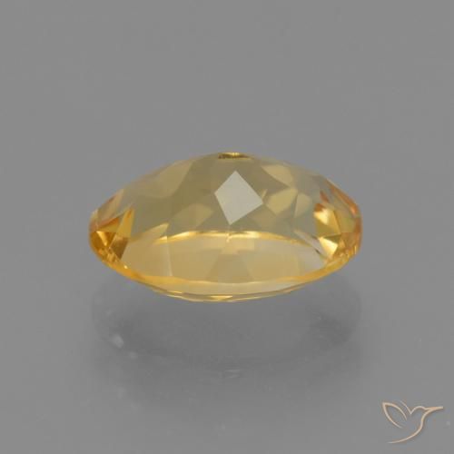 Citrino Dorato medio-scuro naturale da 3.88 ct, Ovale, VVS-VS