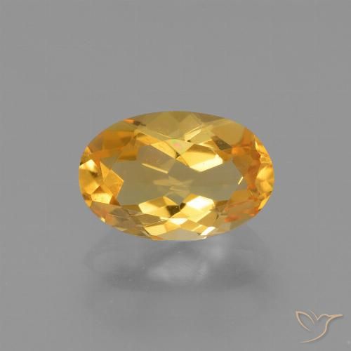 2.42ct Naturale Arancio intenso-OroG Citrino, Ovale, VVS-VS