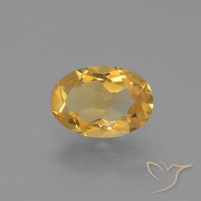 Citrino Arancio-Oro naturale da 2.09 ct, Ovale, VVS-VS