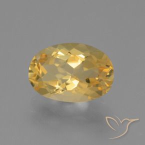 Citrino Dorato medio naturale da 3.22 ct, Ovale, VVS-VS