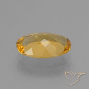 Citrino Arancio Dorato Profondo naturale da 3.00 ct, Ovale, VVS-VS