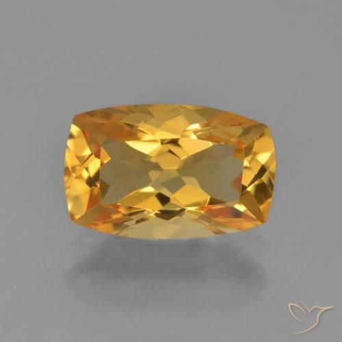 2.55ct Naturale Arancio intenso-OroG Citrino, Cuscino, VVS-VS