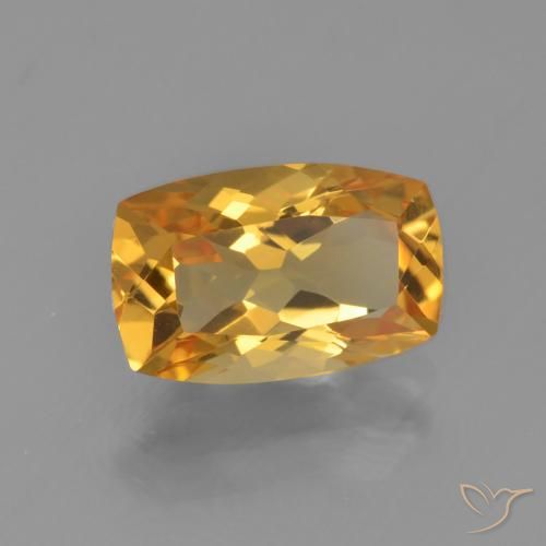 Citrino Arancio intenso-OroG naturale da 2.55 ct, Cuscino, VVS-VS
