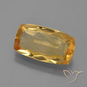 Citrino Arancio Scuro-Oro naturale da 2.53 ct, Cuscino, VVS-VS