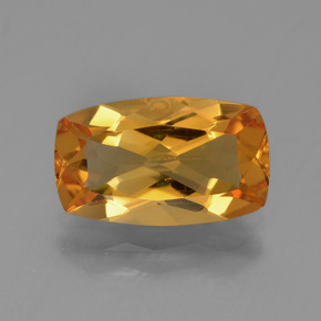 Citrino naturale oro da 2,64 ct, taglio a cuscino, VVS-VS