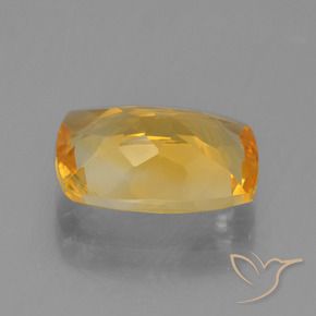 Citrino Arancio Scuro-Oro naturale da 3.04 ct, Cuscino, VVS-VS
