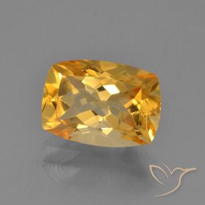 Citrino Arancio Scuro-Oro naturale da 2.65 ct, Cuscino, VVS-VS