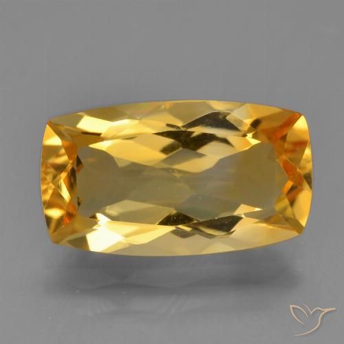 3.76ct Naturale Arancio-Oro Citrino, Cuscino, VVS-VS