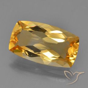 Citrino Arancio-Oro naturale da 3.76 ct, Cuscino, VVS-VS