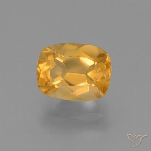 1.97ct Naturale Arancio Medio Citrino, Cuscino, VVS-VS