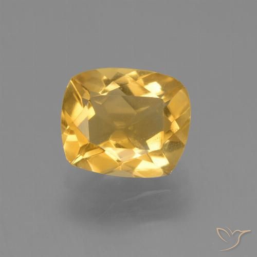 2.02ct Naturale Oro brillante Citrino, Cuscino, VVS-VS
