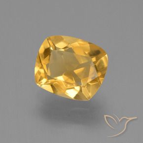 Citrino Oro brillante naturale da 2.02 ct, Cuscino, VVS-VS