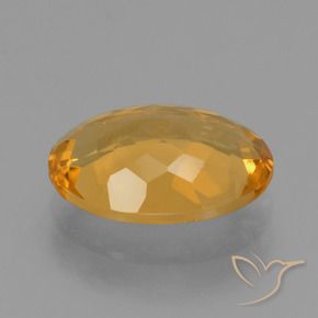 Citrino Arancio medio-chiaro-oroG naturale da 3.77 ct, Ovale, VVS-VS