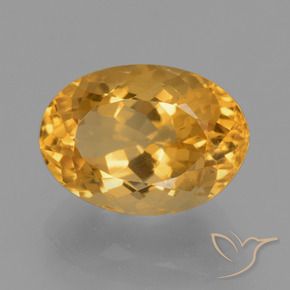 Citrino Arancio-Oro naturale da 4.93 ct, Ovale, VVS-VS