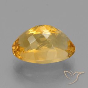 Citrino Arancio-Oro naturale da 4.93 ct, Ovale, VVS-VS