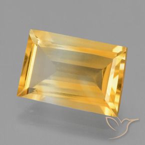 Citrino Oro brillante naturale da 3.61 ct, Taglio a baguette, VS