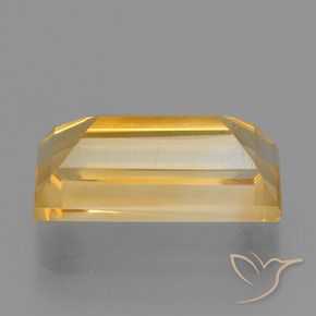Citrino Dorato medio-scuro naturale da 4.25 ct, Taglio a baguette, VS