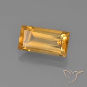 Citrino Arancio-Oro naturale da 2.86 ct, Taglio a baguette, VVS-VS
