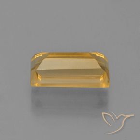 Citrino Dorato medio-scuro naturale da 3.28 ct, Taglio a baguette, VVS-VS