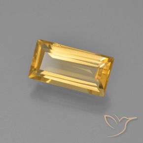 Citrino Arancio dorato naturale da 2.77 ct, Taglio a baguette, VVS-VS